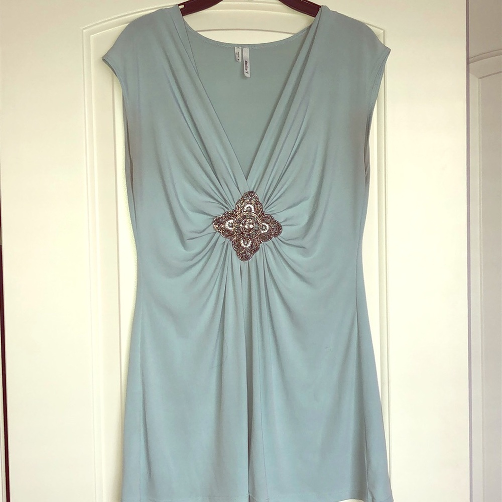 Embellished Sleeveless Blouse